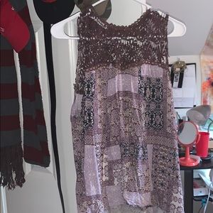 Flowy dress tank top